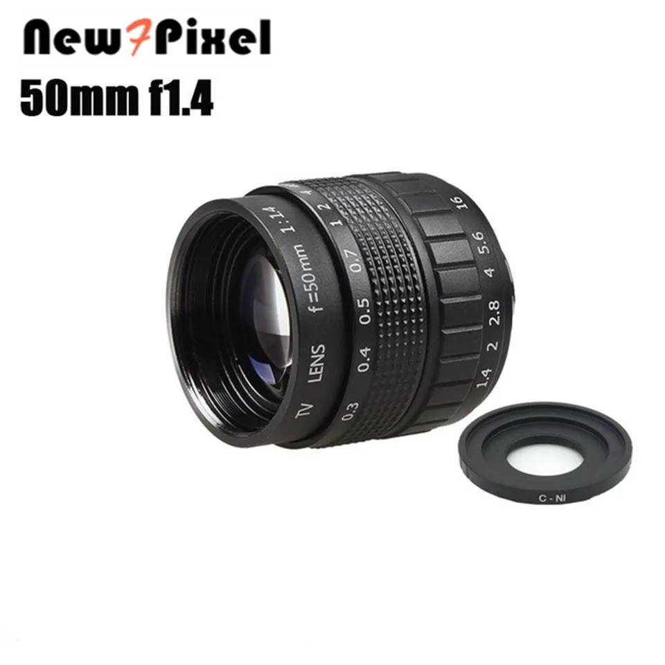 50 мм F1.4 CCTV TV Movie lens + C Mount макрокольцо для Nikon 1 AW1 S2 J4 J3 J2 J1 V3 V2 V1 беззеркальная камера