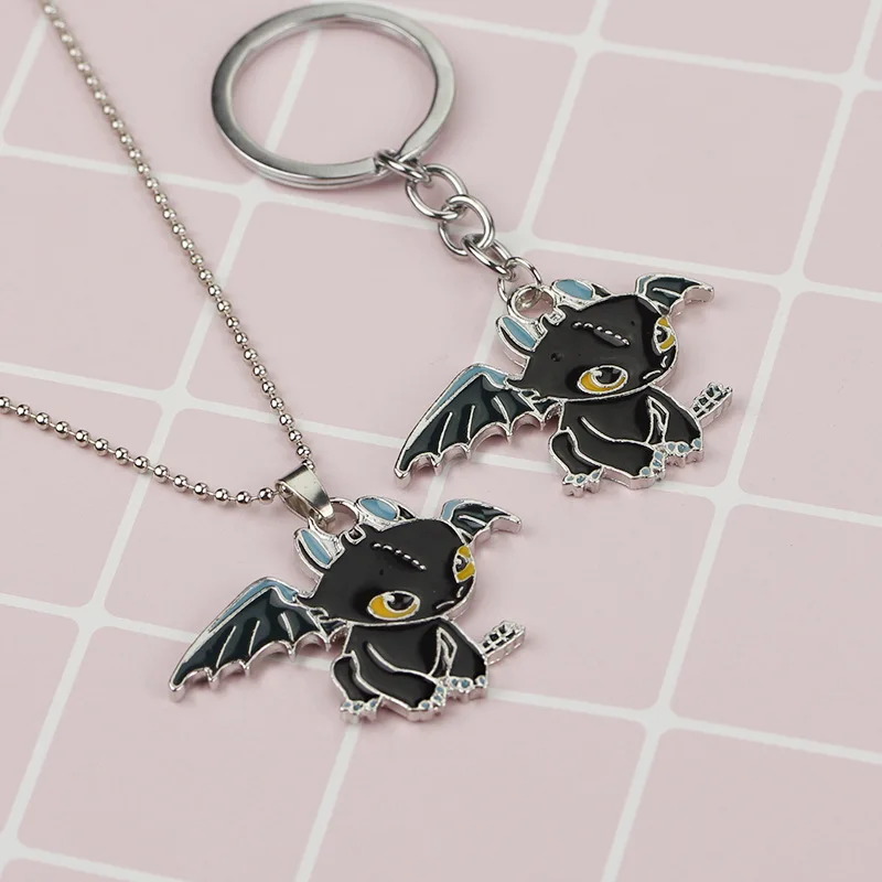 

animal stainless steel boutique nightingale toothless key chains set sale kids boys cartoon enamel cloth jewelry