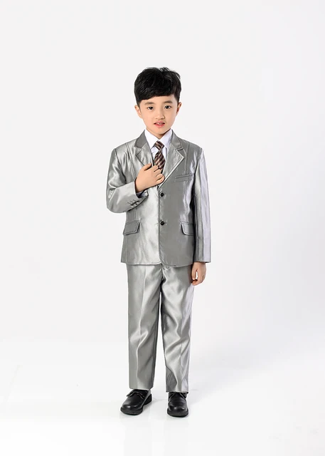 2014 new fashion boy child formal suit children's clothing set child party suit blazer suit 6