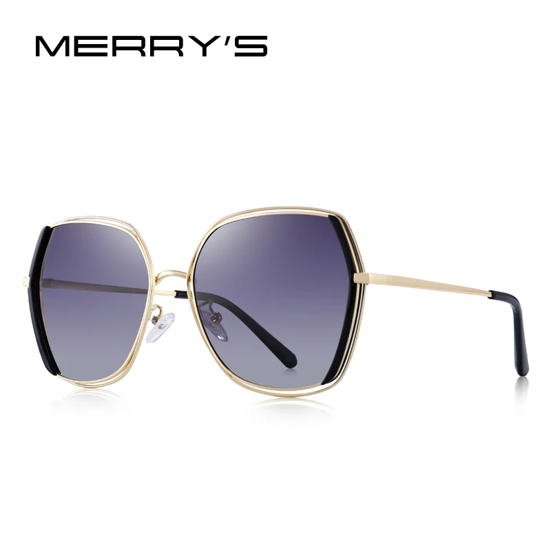 MERRYS дизайнерские женские роскошные брендовые поляризованные солнцезащитные очки, женские модные трендовые солнцезащитные очки с защитой UV400 S6267 - Цвет линз: C03 Gray