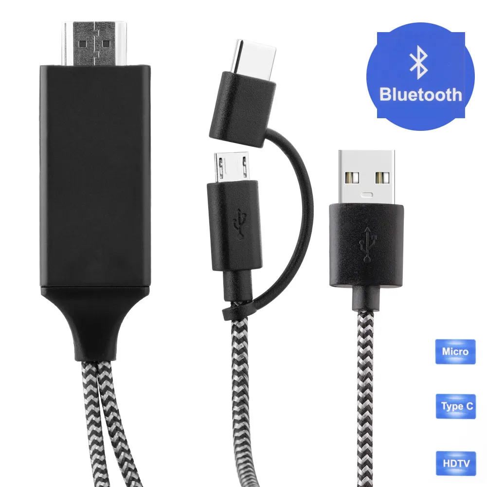 Micro usb type C кабель Plug Play зеркалирование экран для Android HDTV адаптер