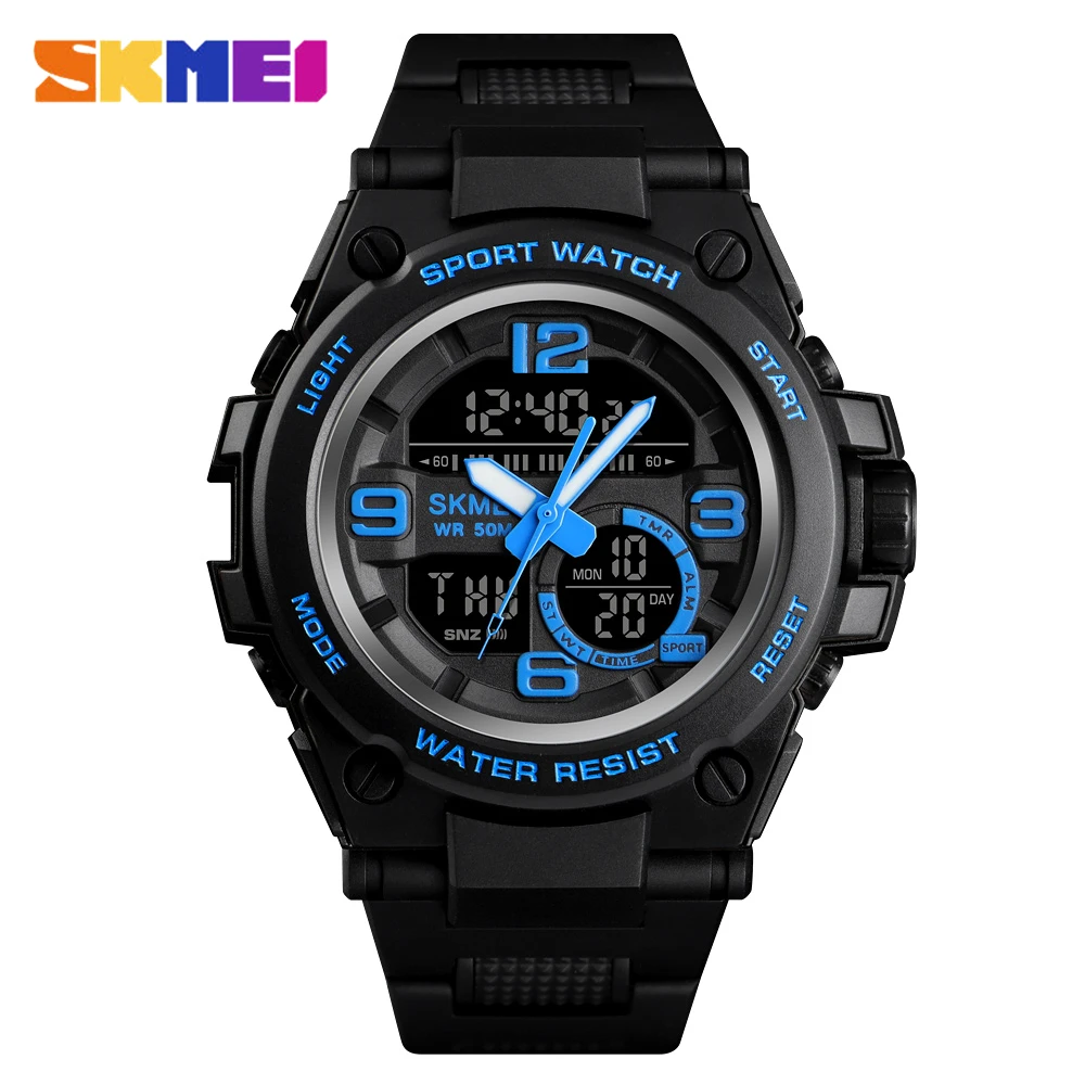 

SKMEI Digital Watch Men Sport Dial Dual Display Luxury Brand Army Military Clock Waterproof Quartz Watches Men Relogio Masculino