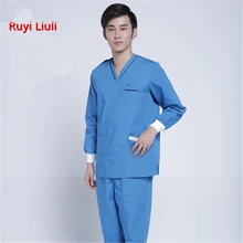 Моющая одежда для мужчин и женщин с длинными рукавами, хлопковая одежда, щетка, хирургическое платье, doctors hand clothes doctor's surgical