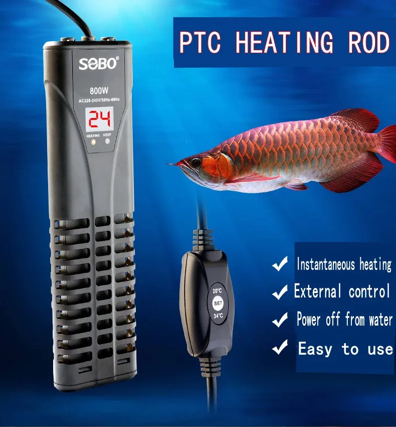 

SOB PTC Energy-saving Heater For Fish Tank Mini Explosion-Proof Thermostat For Aquarium Turtle Jar Suitable Only For Fresh Water