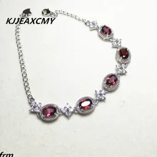 KJJEAXCMY ювелирные изделия и натуральных материалов гранатовый браслет стерлингового серебра 925 пробы