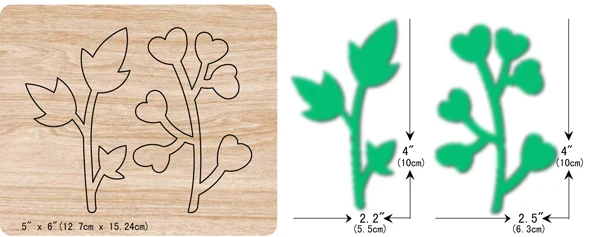 New leaf wooden dies cutting dies for scrapbooking Multiple sizes V-5276 - Цвет: V-5277