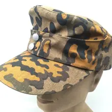 Вторая мировая война Немецкая армия EM Лето PANZER M43 полевая шляпа осень Дуб камуфляж Кепка в размерах-World military Store