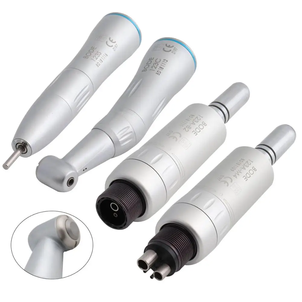 

Dental Low Speed Handpiece Air Turbine Handpiece Straight Contra Angle Air Motor Inner Water 2/4Holes 123