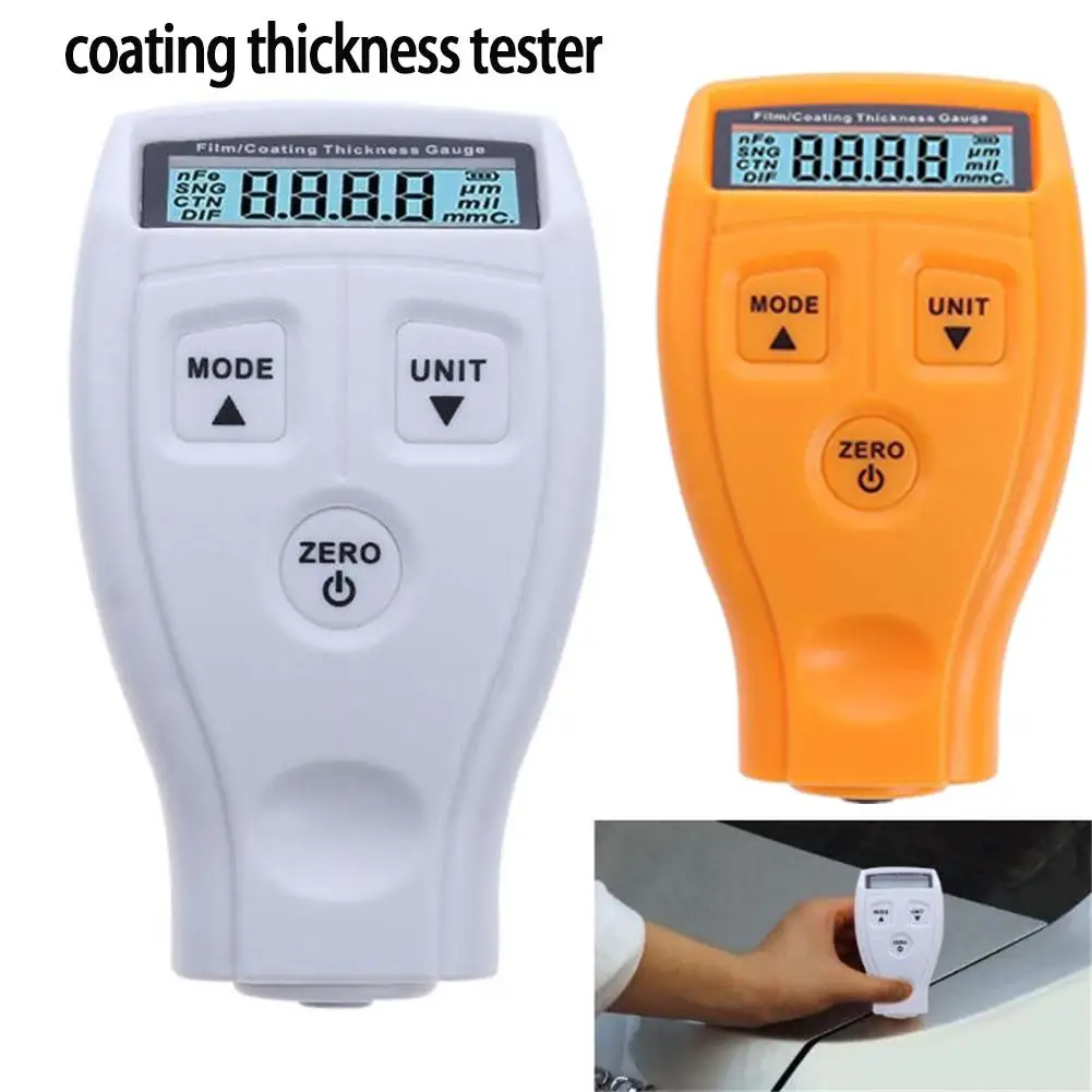 

Film Paint Coating Thickness Gauges LCD Digital Display Non-magnetic Car Surface Paint thickness measurement GM200 Meter Tester