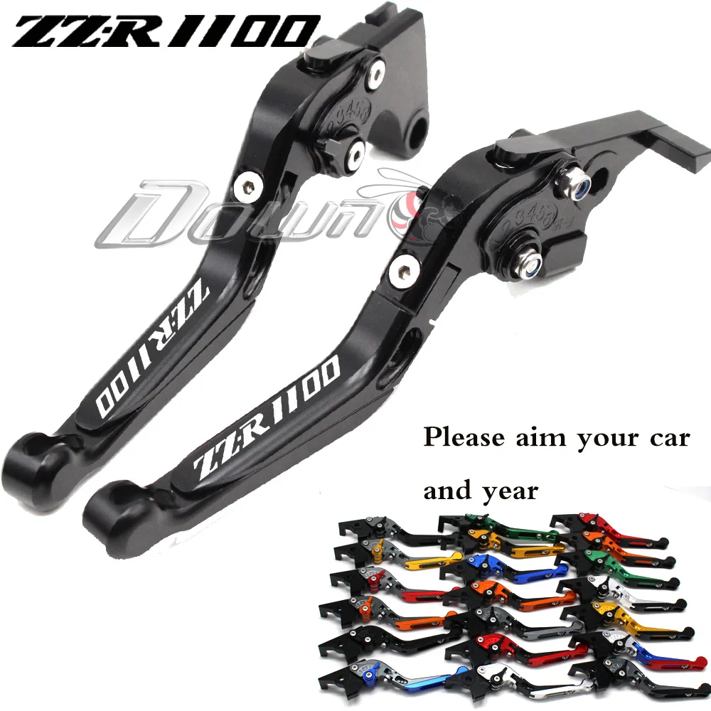 

Logo (ZZR1100) For Kawasaki ZZ-R1100 ZZR 1100 1990-1992 CNC Adjustable Folding Extendable Motorcycle Brake Clutch Levers