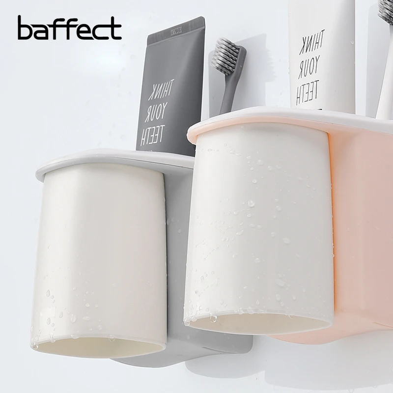 

Creative Magnetized Mouthwash Bathroom Plastic Toothbrush Cup Toothbrush Toothpaste Holder Wash Tooth Mug Bathroom Accessories