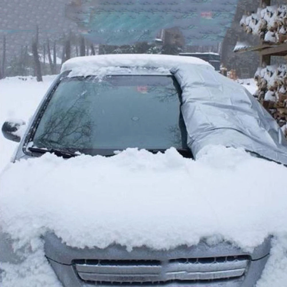 Полная защита лобового стекла автомобиля солнцезащитный козырек Зимний снег водонепроницаемый