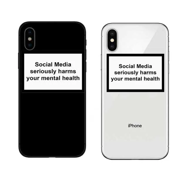 

Social media seriously damages your mental health phone cover soft silicone For iPhone X XS XR Max 5 5 6 7 8Plus S SE
