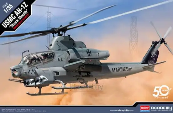 

ACADEMY 12127 1/35 Scale U.S. AH-1Z "Shark Mouth" Plastic Model Building Kit