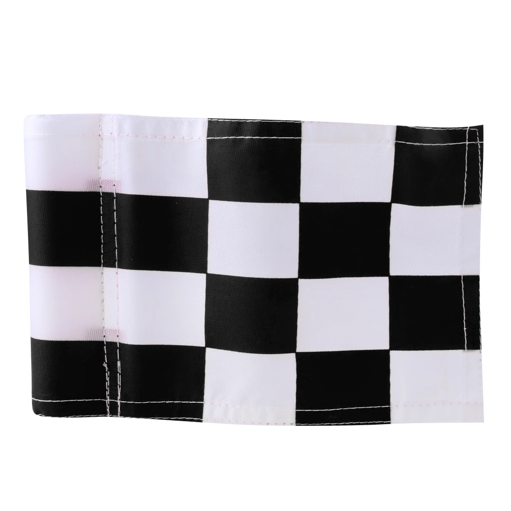 Solid Putting Green Golf Chequered Nylon Flags Backyard Garden Portable Golf Target Markers Sports Golf Accessories