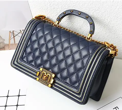 

2019 women Chain Shoulder leather handbag bolsa feminina messenger bags bolsos mujer luxury handbags clutch bag