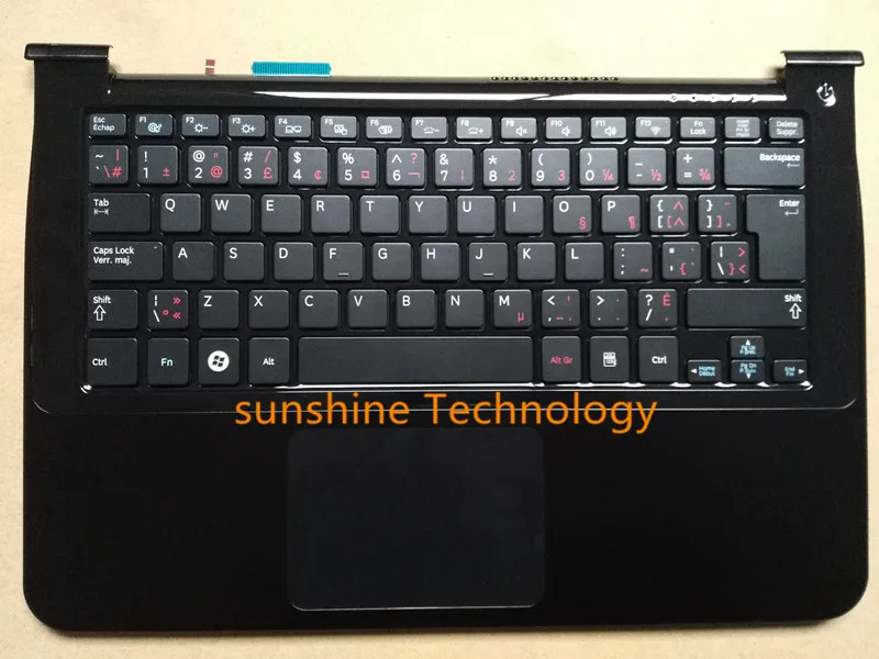

Canada layout new laptop keyboard with touchpad palmrest for samsung BA75-02899J NP900X3A 900X3A