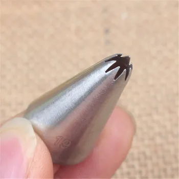 

TTLIFE 19# Large Size Open Star Piping Nozzle Stainless Steel Icing Tips Cupcake Pastry Tools Cake Cream Decoration Tools