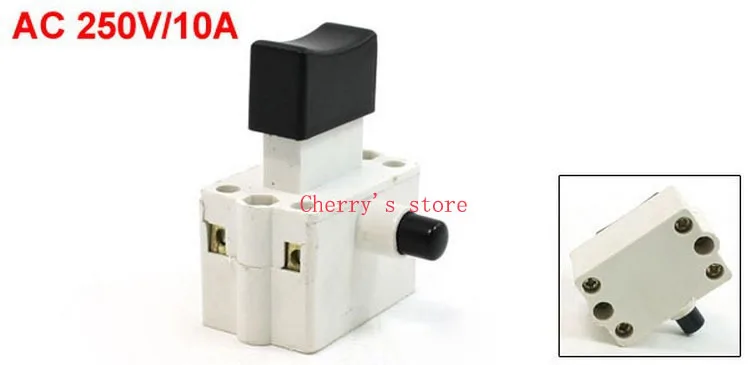 

Lock Button DPST Trigger Switch AC 250V/10A for Power Tool 10pcs