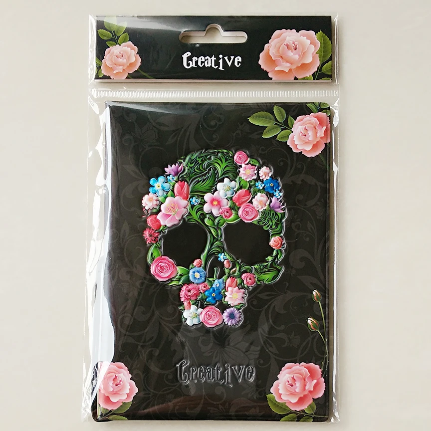 Rose skeleton passport cover (3)