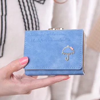 

New Design Fashion Colorful Lady Lovely Coin Purse Clutch Wallet Women Wallets Short Small Bag PU Leather Card Hold Money Bag