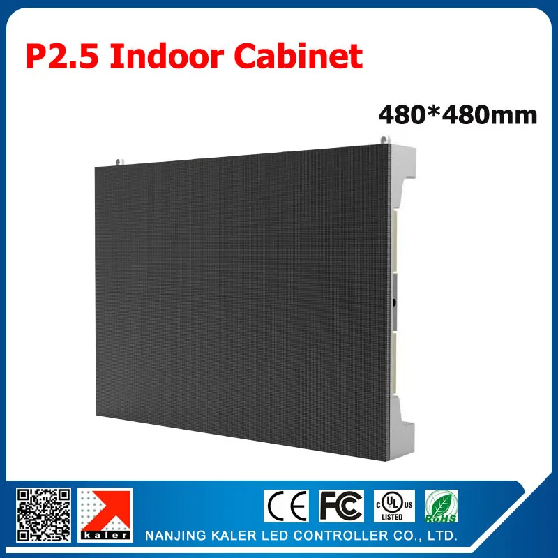 

TEEHO Die-cast aluminum LED display cabinet p2.5 rental led cabinet 160*160mm RGB SMD led display p2.5 480*480mm