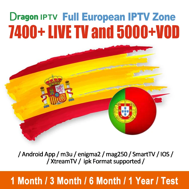 

Spain Portugal IPTV subscription 1 Year Spanish Channel espa a M3U abonnement IPTV europe UK france arabic for Android smart tv