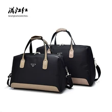 Модная нейлоновая сумка на плечо для путешествий, женская кожаная сумка в стиле пэчворк, мужская сумка для путешествий, большая Повседневная сумка для путешествий, сумка для багажа 15-2328