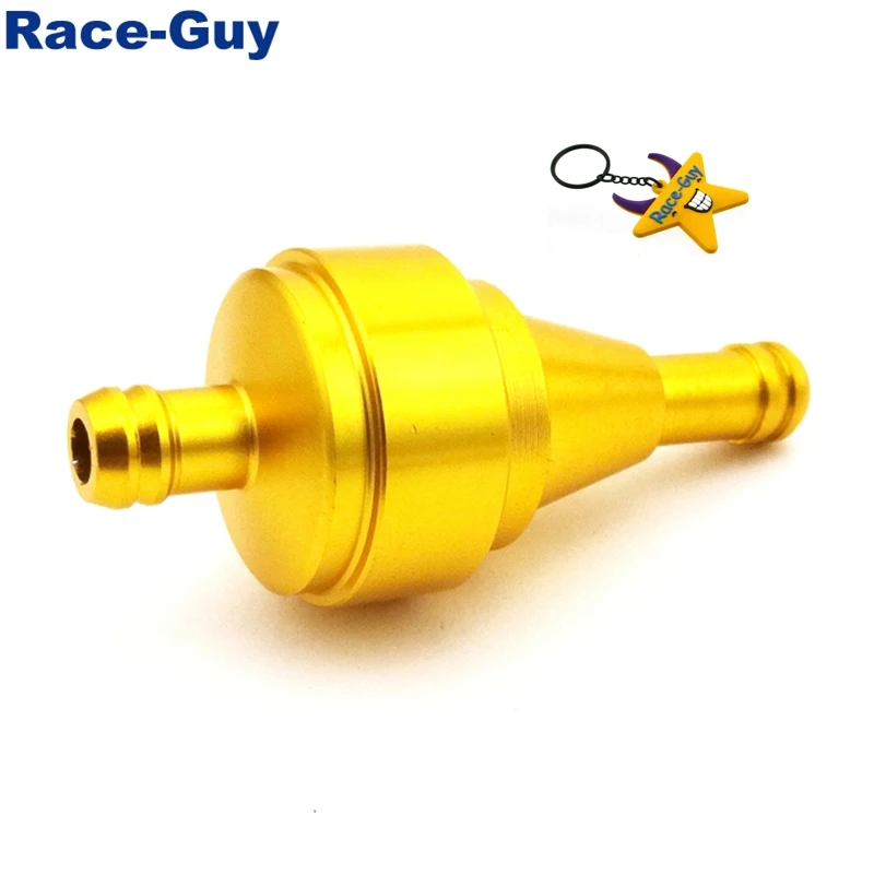 

CNC Aluminum Gold Gas Petrol Fuel Filter For Pit Dirt Push Trail Bike ATV Quad 4 Wheeler Go Kart Motorized Bicycle Motorcycle