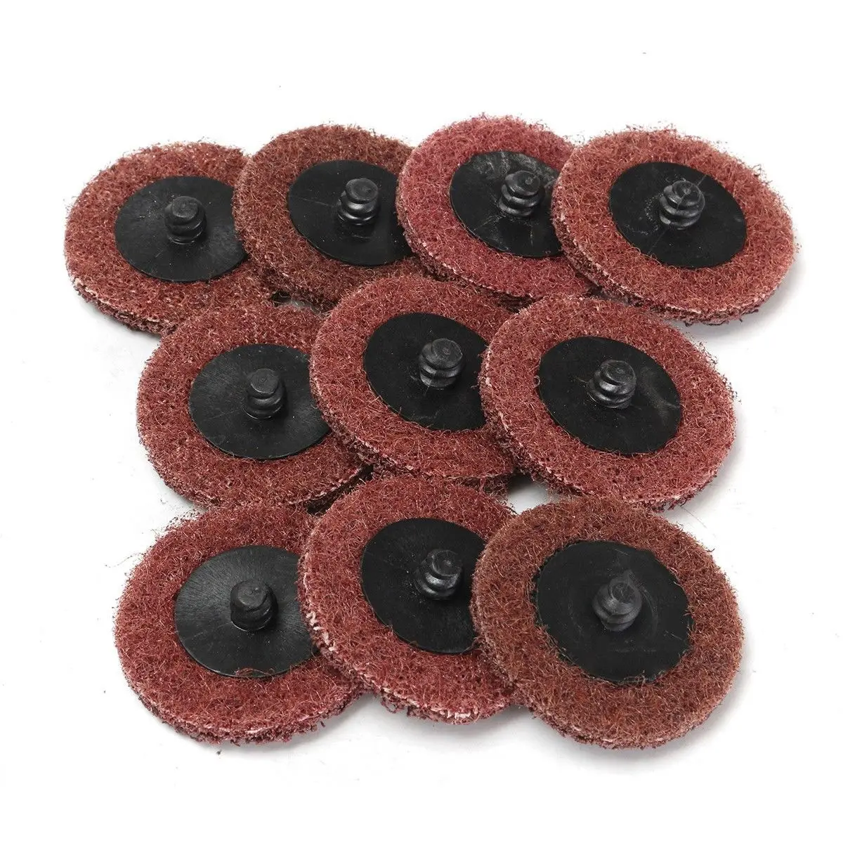 

10pcs 120 Grit 50mm/2" Sanding Discs Roloc Roll Lock Surface Medium Coarse Sanding Disc Pads for Metal Polishing Cleaning Mayitr