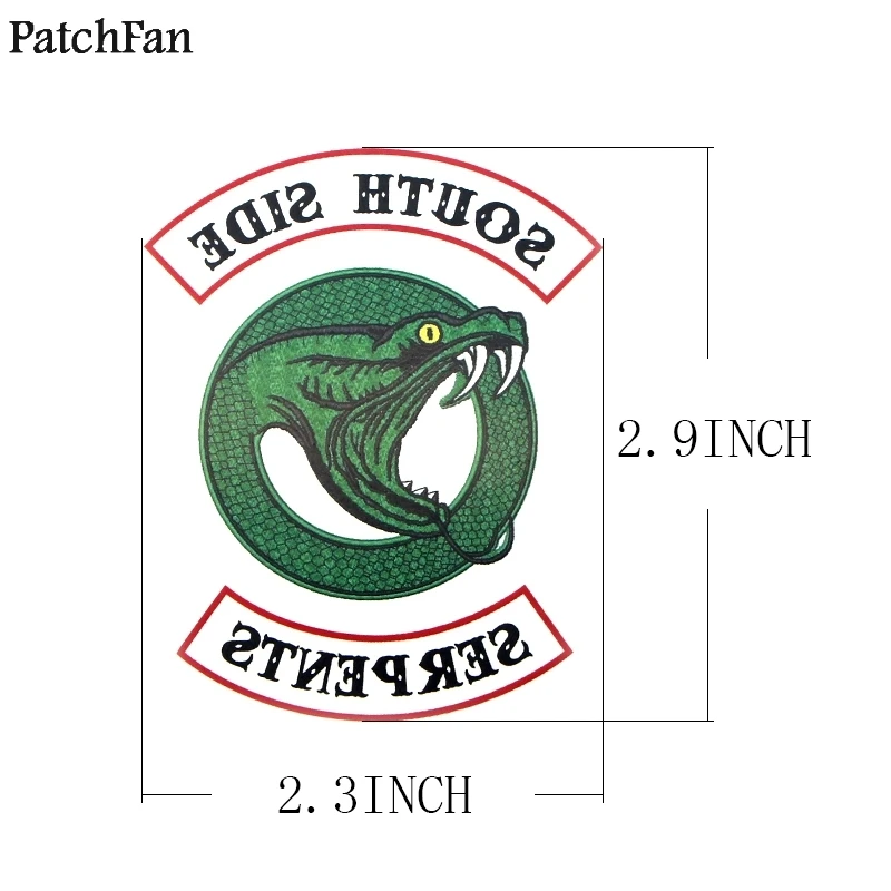 5 шт./компл. patchfan ривердейл Southside змея "сделай сам" крутой временный боди-арт татуировки Стикеры набор «сделай сам» для плеча Arm дропшиппинг A1073