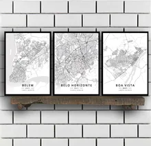 Poster do mapa do rio de janeiro rio de janeiro rio de janeiro são paulo brasil