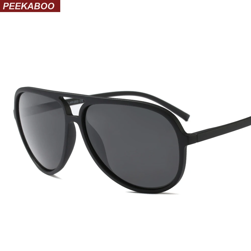 

Peekaboo TR90 sunglasses men polarized uv400 with box high quality matte black sun glasses for men polarized driving