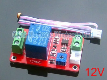 5PCS/ LOT 1 Channel 12V LCRM01 Photosensitive Resistance Relay Control Module Photoswitch | Электронные компоненты и