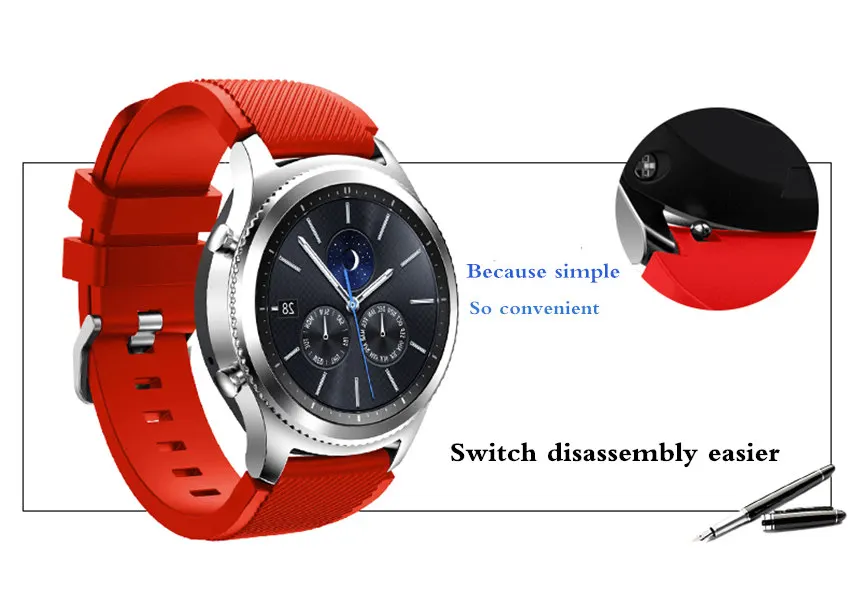EIMO Galaxy watch 46 мм для samsung gear S3 Frontier Galaxy watch active 2 42 мм S2 huawei watch gt ремешок 22 мм ремешок браслет