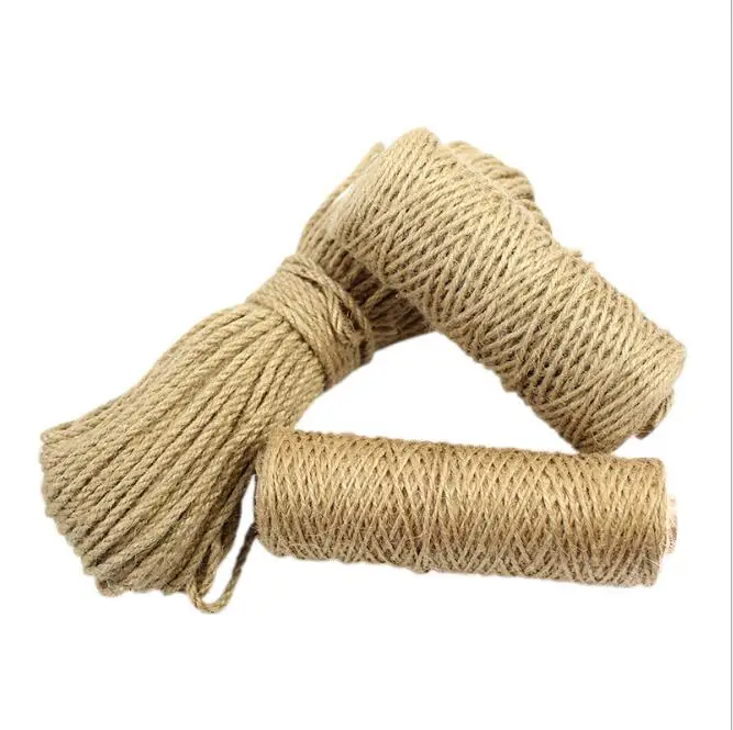 300M 1mm 2mm 3mm Natural Jute Twisted Cord Packing/Tag/DIY Craft