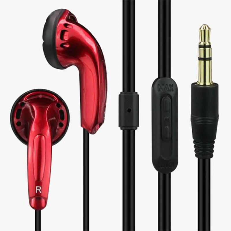 EStgoSZ DIY MX500 наушники-вкладыши с плоской головкой, затычки для ушей, стерео гарнитуры, 3,5 мм, наушники-вкладыши с басами для диджея, подходят для телефонов vido Pad - Цвет: Red