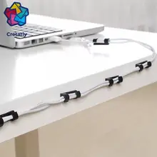 20 шт. устройство для намотки кабеля домашний офис Органайзер кавайные канцелярские принадлежности Papeleria провода хранение зарядных устройств держатель кабеля зажимы Настольный набор принадлежностей