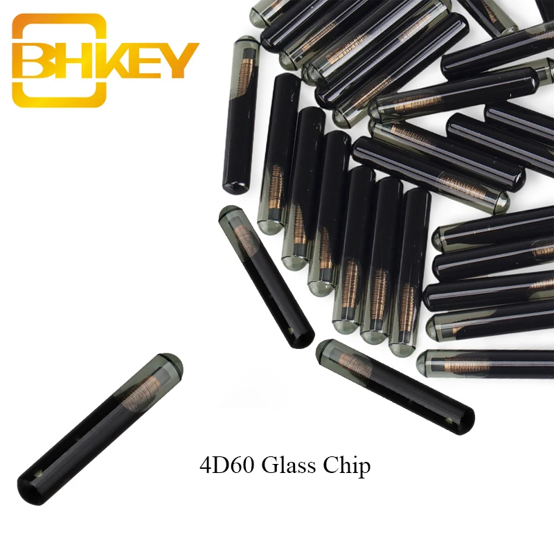 

BHKEY 1Pcs New Transponder For Ford Connect Fiesta Ka Mondeo 4D60 Glass Chip ID60 Carbon Original Blank Car Key Chip