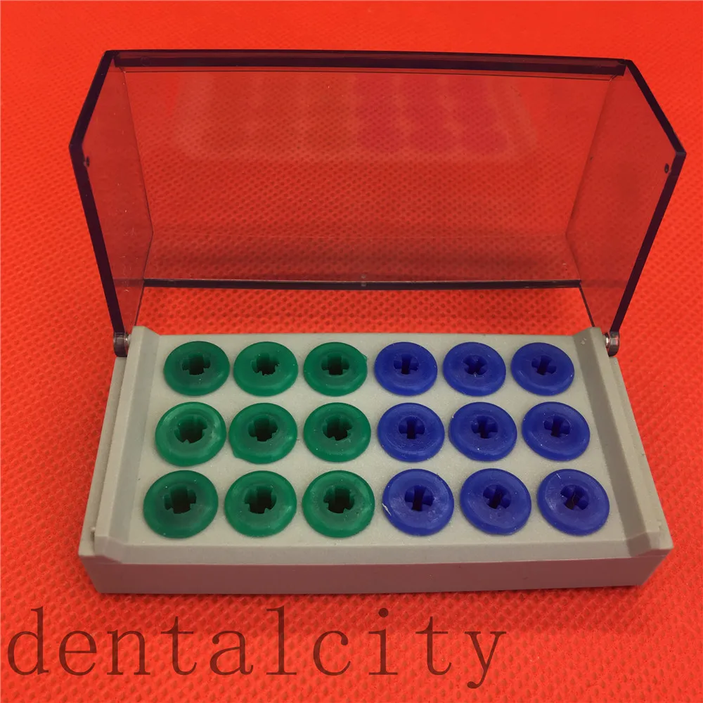 New Dental Plastic holder case block for High speed burs for implant