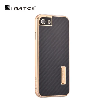 

Luxury Carbon Fiber Element Back Cover Case For Apple iPhone 7 8/ 8 7 Plus Aluminum Metal Frame Hard Cell Phone Case Accessories
