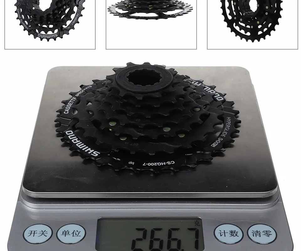 MTB Bicycle Transmission Parts CS-HG200-7/8 Cassette Bike Freewheel Cassettes 12-14-16-18-21-24-28-32T 7S/8S Speed Bike Flywheel