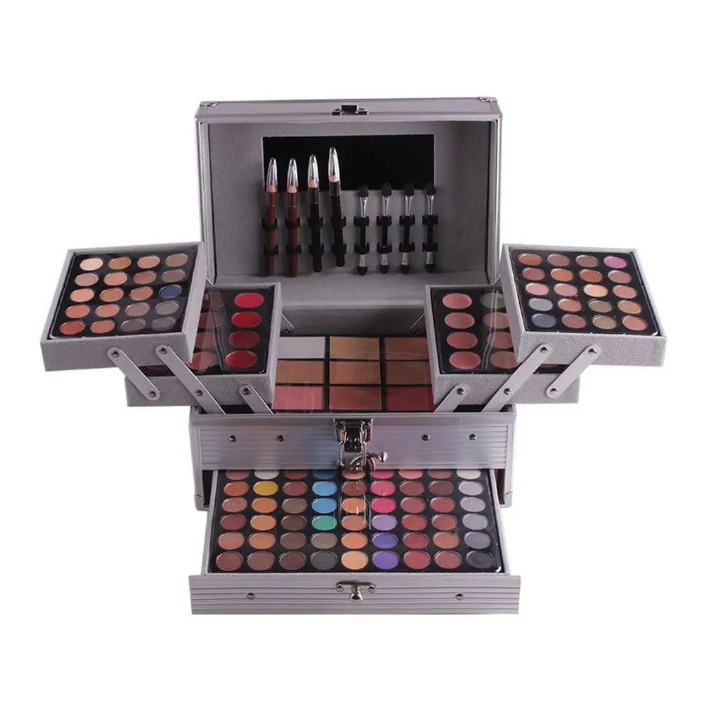 

1 Set of Fashionable High-quality Complete Makeup Set with Eyeshadow Powder Blusher Shadow Makeup Tool Case Cosmetic Equipment