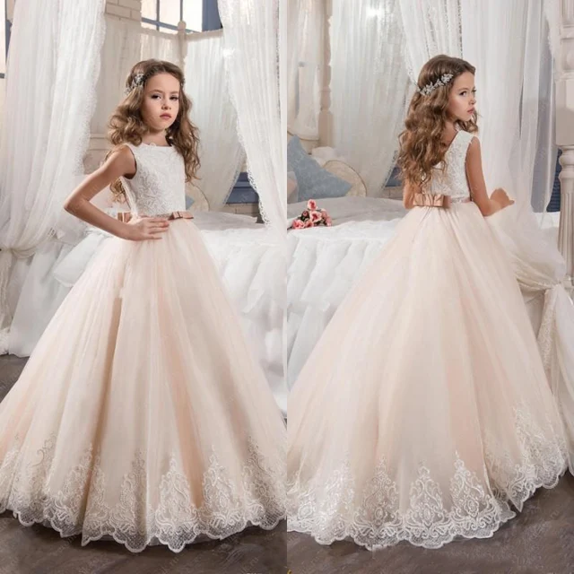 Champagne Flower Girl Dresses