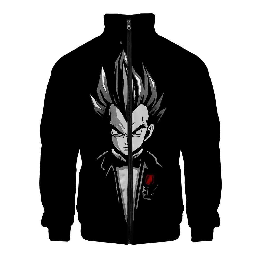 Dragon ball толстовка на молнии повседневные толстовки Новая мода Прохладный Highstreet осень и зима Одежда
