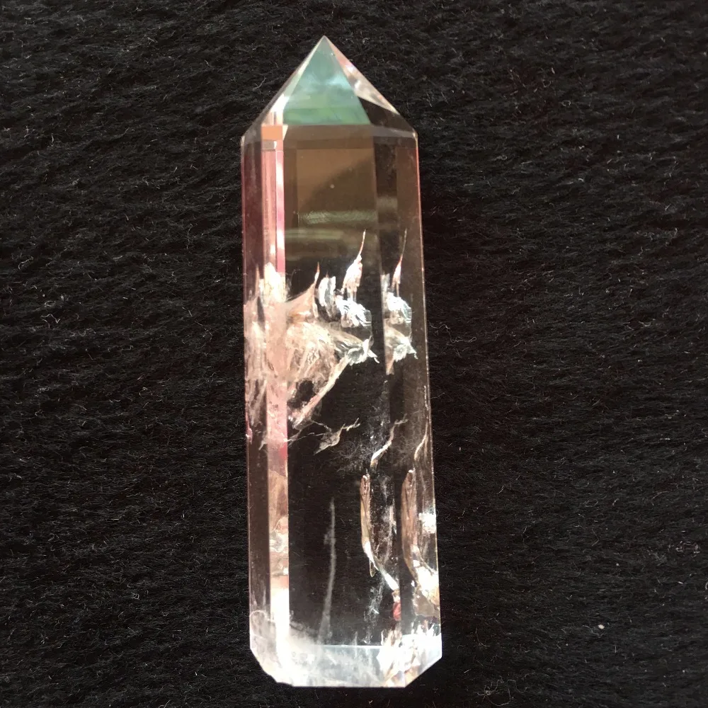 6cm Crystal Quartz Wand Point Healing Stones for Aquarium DIY Crafts