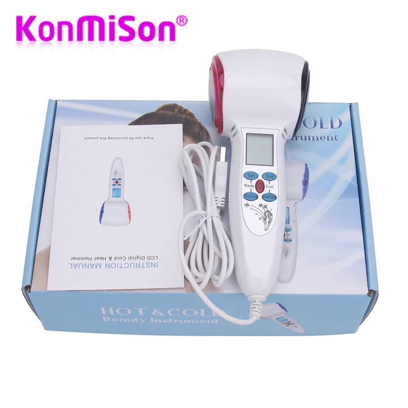 Face Care Device Hot Cold Hammer Cryotherapy Blue Photon Acne Treatment Skin Beauty Massager Lifting Rejuvenation Facial Machine