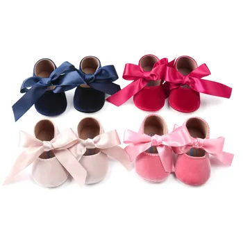 

Baby Girl Shoes Spring Shoes Bowknot Soft Non-slip Footwear Crib Cotton First Walker Newborn Baby Kids Baby Girl Cute Shoes