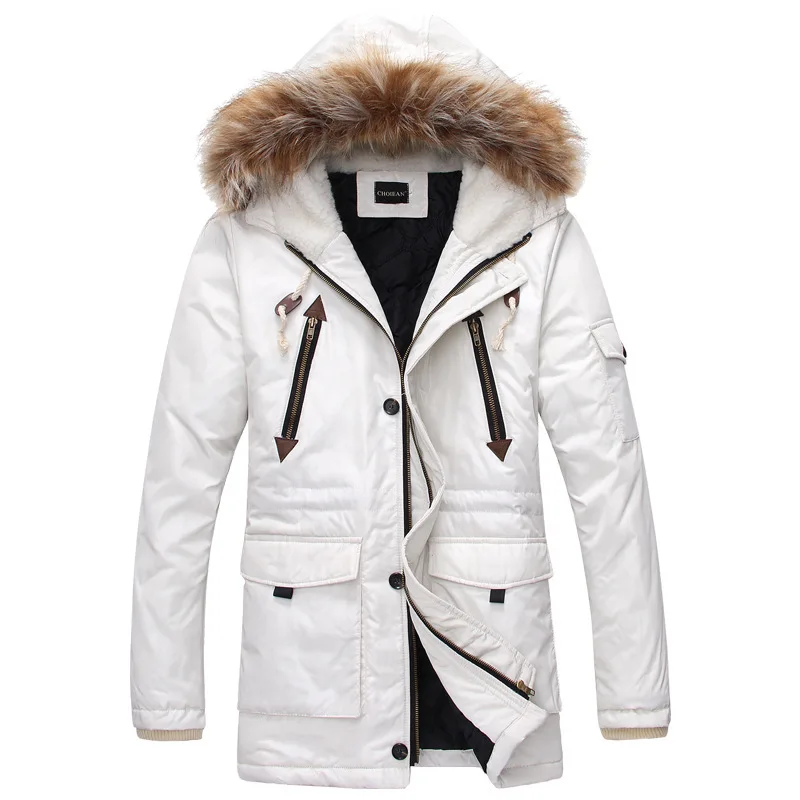 white winter coats for men