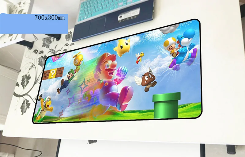 Mario pad mouse Christmas gifts computador gamer mouse pad 70x30cm padmouse big best mousepad ergonomic gadget